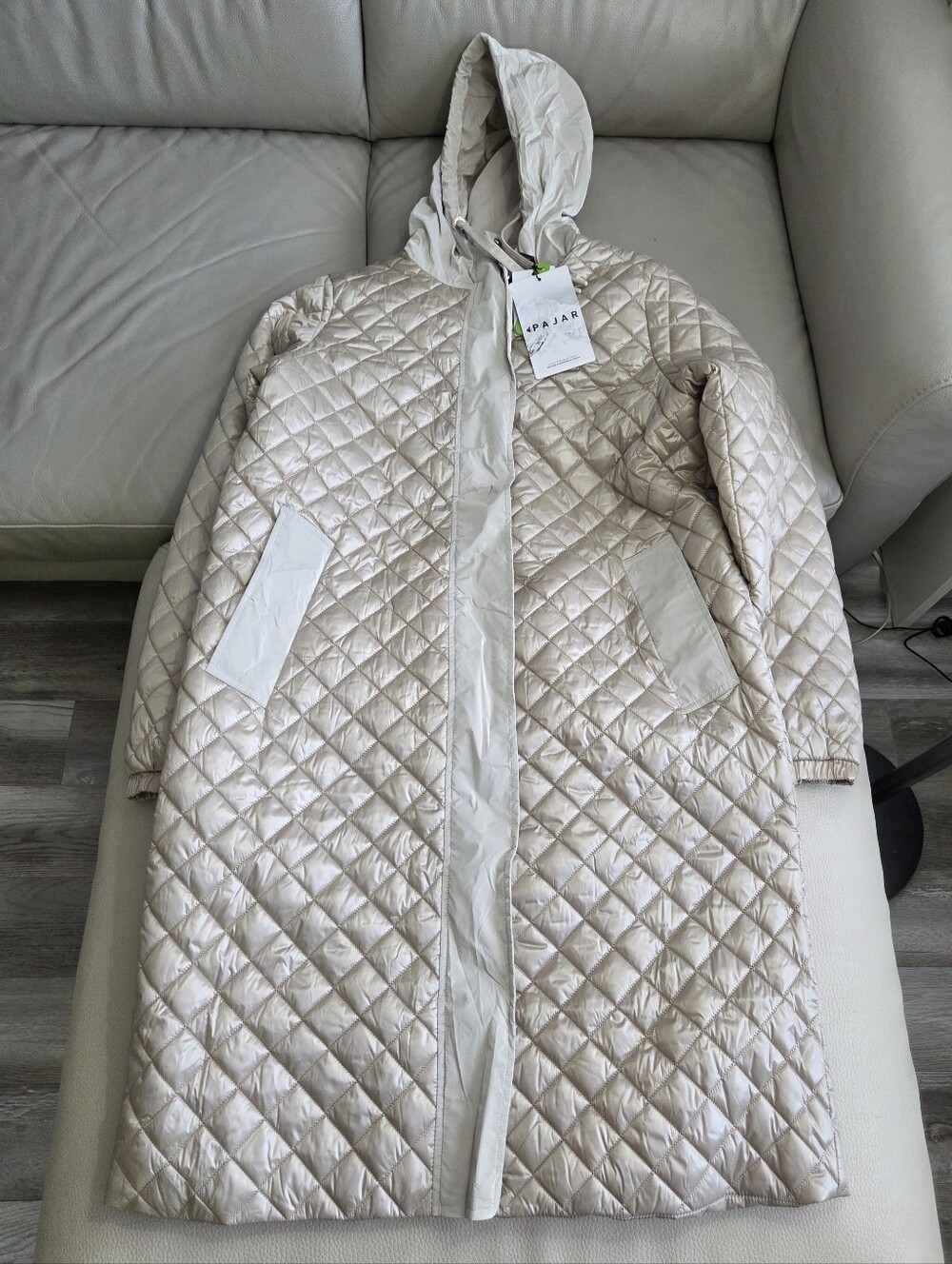 NWT - Pajar Women's Peridot Lightweight Quilted Longline Shacket - Size L - Picture 7 of 16